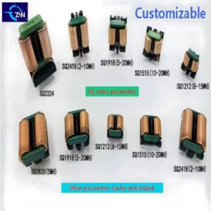 Factory Customization Industrial Control Power Supply EMI Flat Coil Filter Inductor SQ1212-10MH Vertical Mn-Zn Core 5A Tolerance