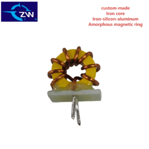 Customiz produces magnetic ring inductors energy storage filters, anti-interference iron core yellow and white rings T60-5uH.