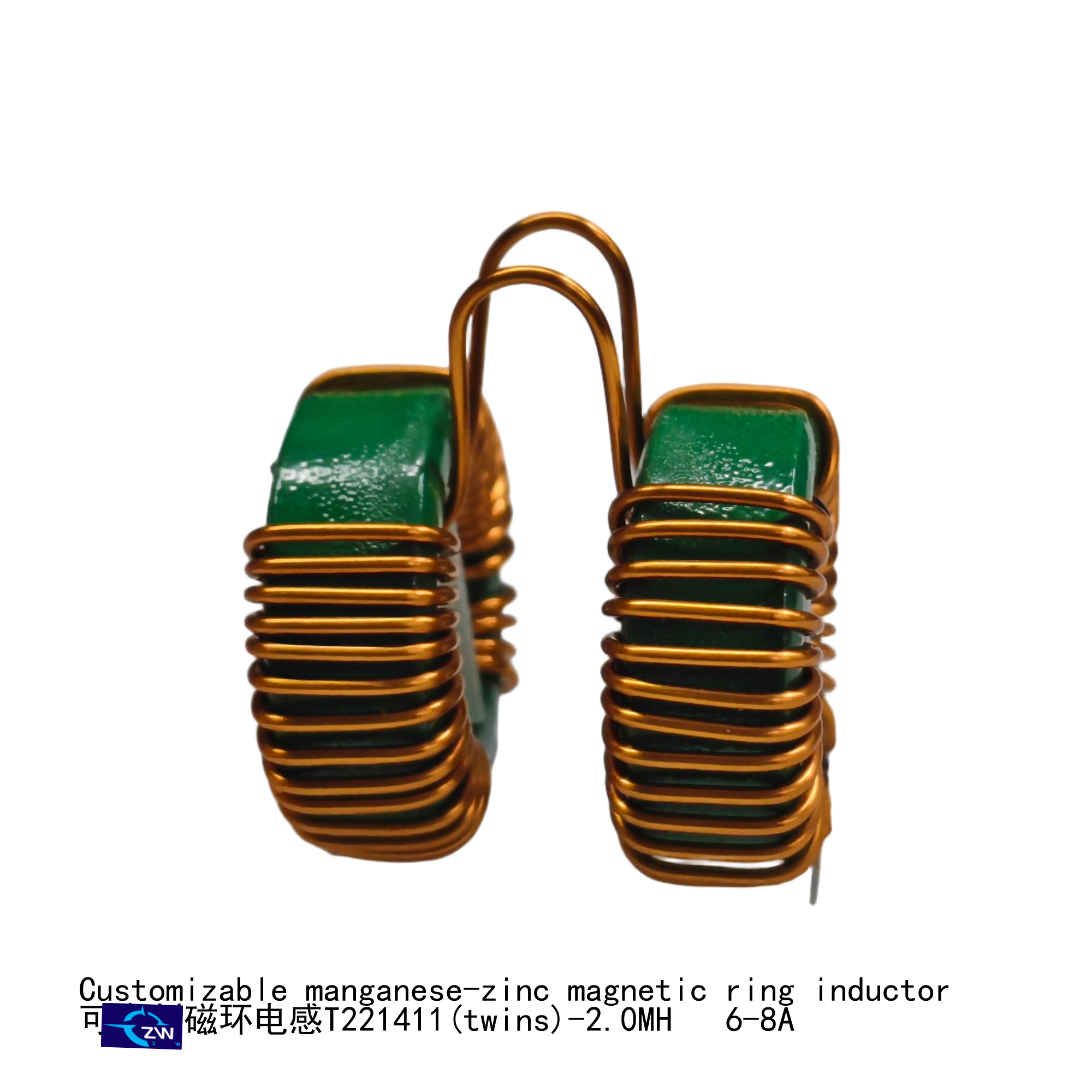 Common Mode Choke Inductor Manganese-zinc Magnetic Ring Inductor T22141-2.0 MH 8A Suitable for New Energy Switching Power Supply - Image 2