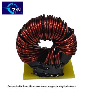Sendust Toroidal Inductor High DC Bias Low DCR Low Magnetic Flux Leakage Epoxy Encapsulated High Current Customizable EMC Filtering