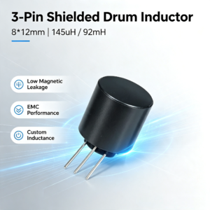 DC-DC power supply car power supply LED driver industrial control equipment adapter inductor 3-pin boost shield L-shaped inducto 9 * 12 / 145uH / 92mH